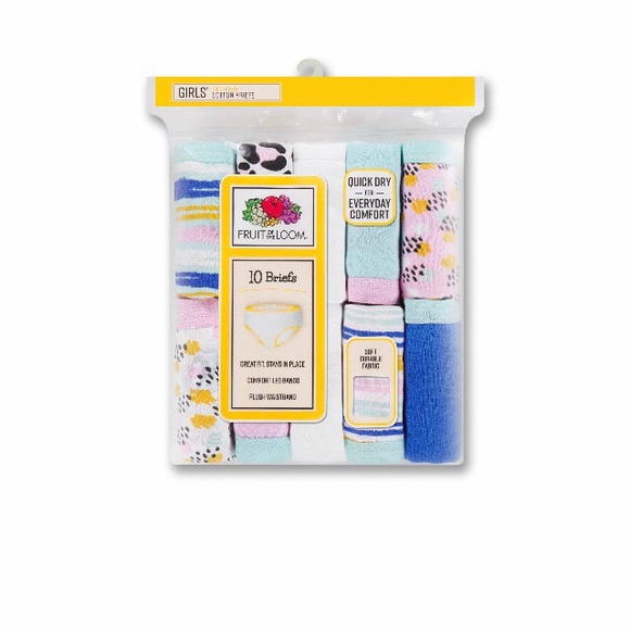 Fruit of the Loom Other - Fruit of the Loom Girls Assorted Brief , 10 Pack